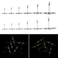 LRTAW452049แยกตรีศูล5ชิ้นกระบอกทองเหลืองตัวเชื่อมต่อ3ทางรูปตัวทีรอกหมุนสวิงตกปลาส่องสว่างด้วยมุก