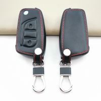 ₪♝ Leather Car Remote Key Cover Case For Toyota Auris Reiz Corolla RAV4 Avensis Yaris Aygo Verso Scion TC IM Keychain Accessories