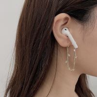 โซ่คู่ป้องกันการสูญหายสำหรับ Airpods Pro Air Pods ต่างหูสร้างสรรค์สายคล้องคอหูฟังบลูทูธเครื่องประดับชุดหูฟัง