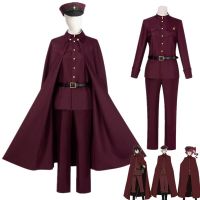 Anime Bungo Stray Dogs Tetchou Suehiro Cosplay Costume Teruko Oukura  Red Uniform Suits Cloak Season 4 Team Halloween Clothes