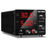 DC Power Supply Variable, 30V 5A Adjustable Switching Regulated Power Supply with Encoder, LED Display