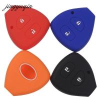 NEW 10pcs/lot 2 Buttons Silicone Car Key Case Cover For TOYOTA Corolla Hilux Vitz Rav4 Aqua Camry