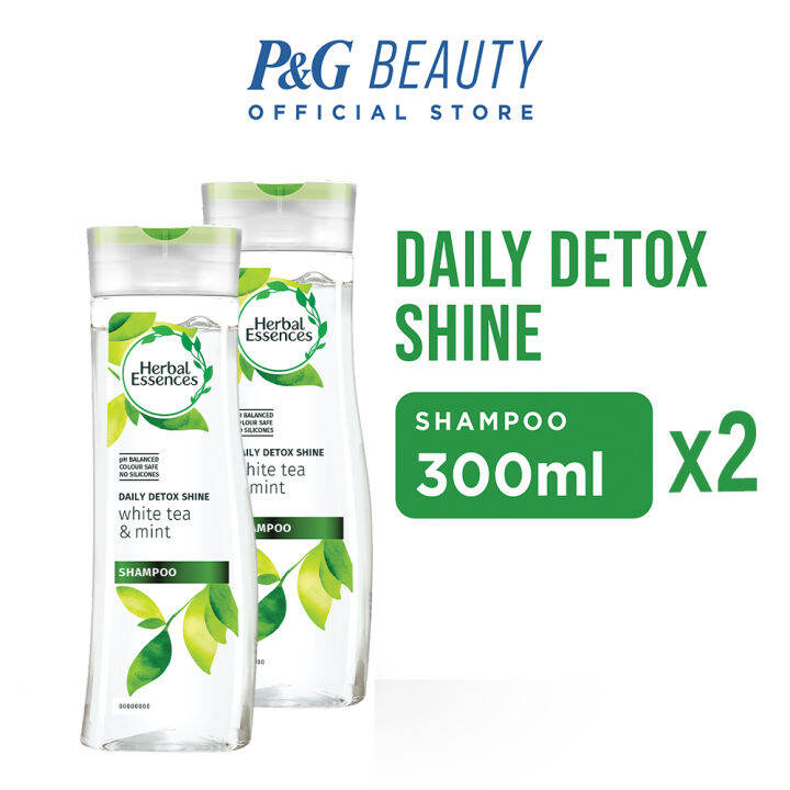 Herbal Essences Daily Detox Shine Shampoo 300ml Bundle Of 2 Lazada 2053