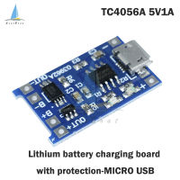 【Seasboat】TC4056A 5V 1A โมดูลชาร์จแบตลิเที่ยม Micro USB 18650 โมดูลชาร์จแบตเตอรี่ลิเธียมที่มีฟังก์ชั่นป้องกันคู่