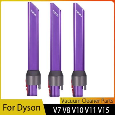 ท่อไฟฉายเครื่องมือหัวฉีดร่องแบบแคบ LED สำหรับ Dyson V7 V8 V10 V11 V15ชิ้นส่วนอะไหล่หัวดูดเครื่องดูดฝุ่นช่องว่าง
