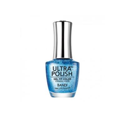ยาทาเล็บกึ่งเจลUltra Polish Glitter collection UP410G - Metallic Blue