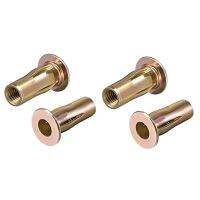Multi-Grip Rivet-Nut, M8 Pre-Bulbed Carbon Steel Color-Zinc-Plated Flat Head Threaded Insert Nut 50Pcs