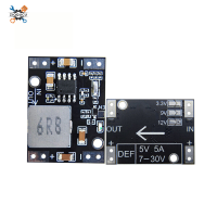 Ziqqucu DC ไป DC ลาดชันที่มีประสิทธิภาพสูงตัวควบคุมแรงดันไฟฟ้า7-30V ถึง3.3V/9V/12V เครื่องแปลงไฟแหล่งจ่ายไฟแบบ DIY โมดูล Step-Down