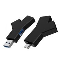 GUSU สำหรับ PC คอมพิวเตอร์แล็ปท็อป แบบ3-in-1 ตัวแยกฮับ แท่นวางอะแดปเตอร์ USB ฮับอะแดปเตอร์ ตัวแปลงไฟฟ้า ตัวขยาย USB ฮับ USB 3.0 ฮับ USB-C ตัวแยกสัญญาณ USB