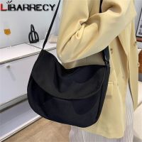 ZZOOI Solid Color Designer 2023 New Womens Crossbody Bag Fashion High Quality Nylon Ladies Shoulder Bag Girls Student Bags Sac A Main