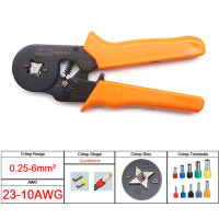 QZ-Crimping Pliers  Terminals Set Tube Bootlace Vete Terminals Hand Tools Electrician Crimper Hsc8 6-4 6-6