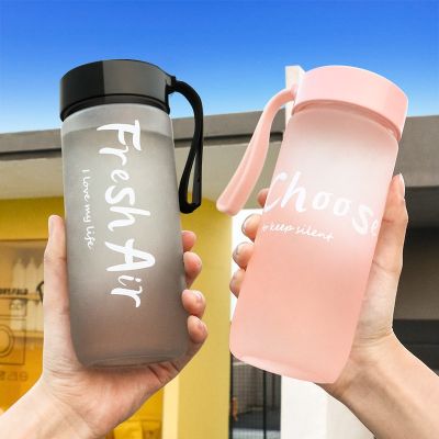 【CC】♂✽  600ML Matte Cup Outdoor Cold Juice Frosted Bottle Drinkware Kettle