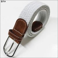 J.LINDEBERG Titleist！Korea ☋☍✺ Mens Stretch Canvas Woven No-Hole Golf Stretch Belt Super Stretchable Casual Belt