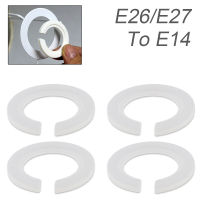 4pcs E26/ E27 TO E14 โคมไฟแหวนอะแดปเตอร์แสงสีขาว Shades ซ็อกเก็ตลดแหวนผู้ถือหลอดไฟพลาสติกโคมไฟอุปกรณ์เสริม-fbgxbgdbnxxfn