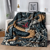 3D Dragon Tier printed blanket for bed Picnic blanket Air conditioning blanket Sofa