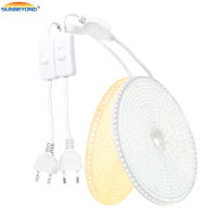 ไฟเส้น LED 220V 2835แถบ Led กันน้ำความสว่างสูง120LEDsM ห้องครัวที่มีความยืดหยุ่นสวนกลางแจ้งไฟ LED พร้อมสวิตช์