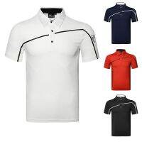 Titleist Golf clothes mens outdoor sports short-sleeved t-shirt breathable perspiration Polo shirt jersey PXG1 ANEW Callaway1 PearlyGates J.LINDEBERG┅