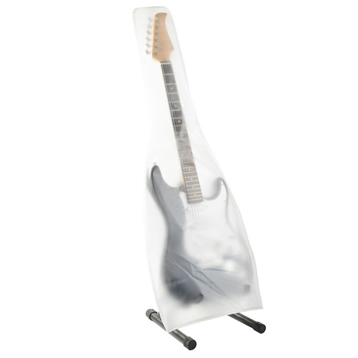 dust-proof-portable-transparent-easy-clean-waterproof-travel-stringed-instrument-accessory-home-bass-pvc-full-size-wear-resistant-guitar-cover