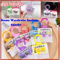 TIINSOO 5packs ตู้ แขวนได้ หอม น้ำหอม ถุงอโรมา ถุงเครื่องเทศ ตู้เสื้อผ้าซอง กระดาษดับกลิ่น