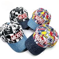 Disney Mickey Marvel Spiderman Cap For Kids Baby Boys Girls Visor Hat Childrens Cap Baseball Cap 【JULY]