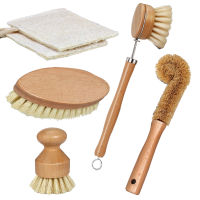 Dish Scrub Brushes For Cleaning Wooden Dish Brush Set Kitchen Scrubber Vegetable Brushes Kitchen Dish Cleaner Scrubber Vegetable