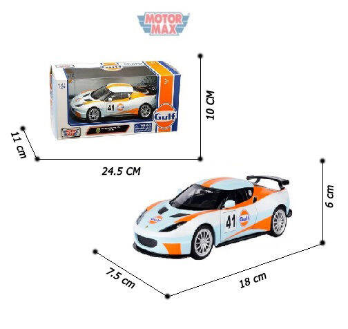 โมเดลรถแข่ง-no-79660-lotus-evora-gt4-41-สีฟ้า-อัตราส่วน-1-24-จำลองเหมือนจริง-ผลิตจากโลหะผสม-diecast-model-ประตูรถเปิดซ้ายขวาได้