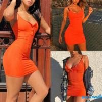 BAY-Women y Short Mini Bodycon Club Dress Party Bodycon Silm Sleeveless Summer Dress