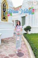 ๋Jitrada Vintage set เซ็ตชุดไทย2ชิ้น ชุดไทยประยุกตื ชุดไทยทันสมัน ชุดไปวัด