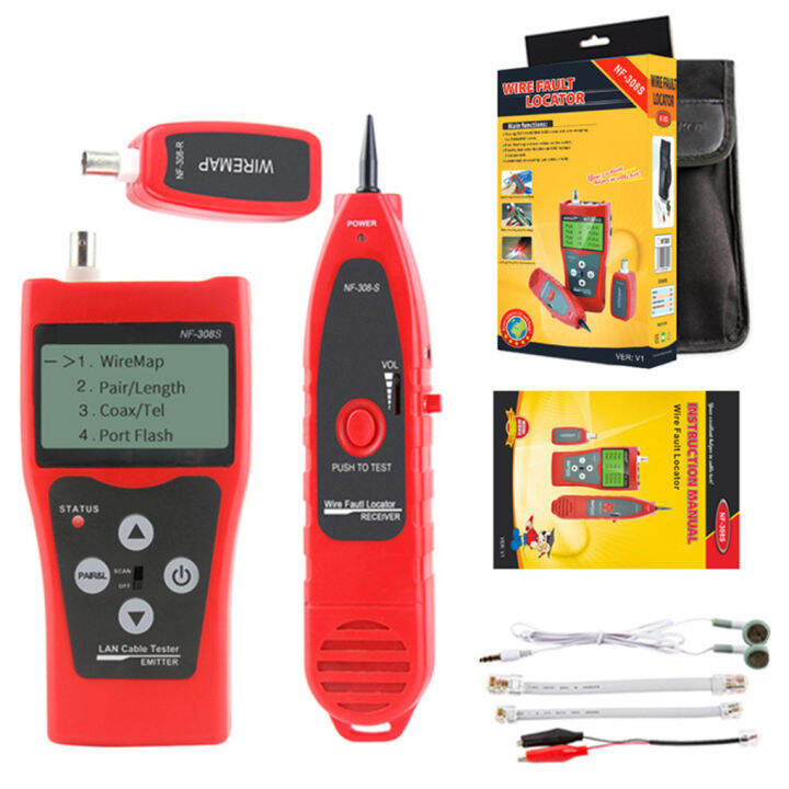 Digital Display Cable Tester Portable Network Wire Tracker