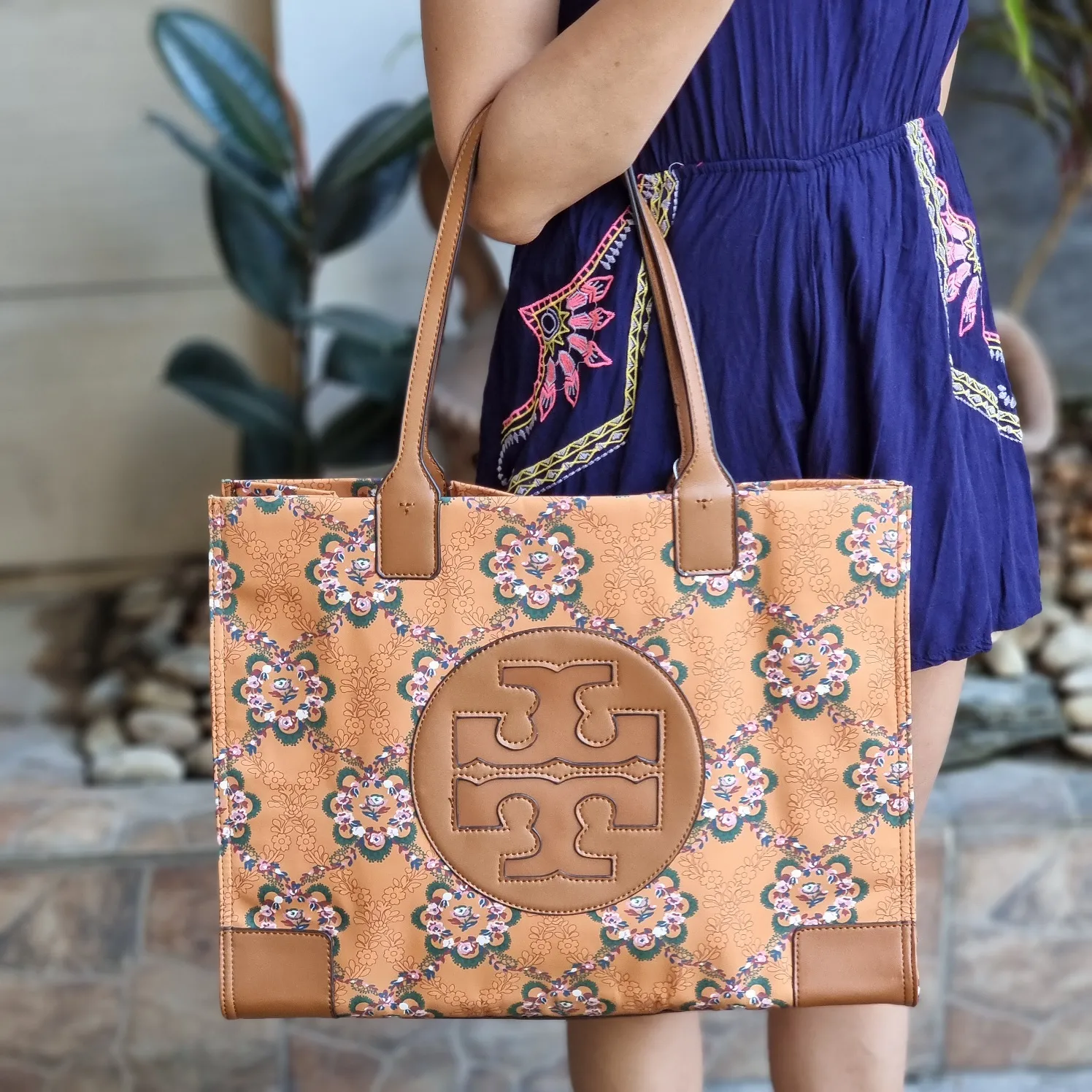 Original .Y . Ella Womens Tote Bag - Floral Orange | Lazada PH