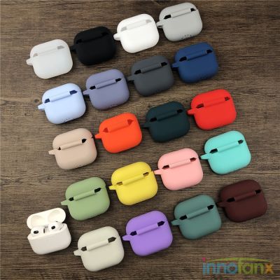 For Airpods 3 Silicone Case Soft Cases For Apple 3rd Generation Protective Case AirPods3 Bluetooth Earphone Shakeproof  Cover Wireless Earbud Cases