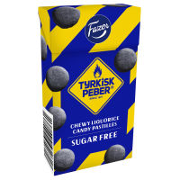 Fazer Tyrkisk Peber - Sugar Free Candy Pastilles Tyrkish Turkisk Peppar Turkish Pepper Salty Liquorice Lakrits Lakrids Lakris Liqurice Suolaa Lakritsi