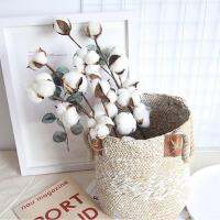 1Pc 10 Head Artificial Flower Easy to Maintain Plastic Cotton Branches Fake Plant Home Decor