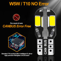 10X LED W5W Canbus T10 12V White Car Interior Light Parking Lamp Bulb For Renault Duster Megane 2 3 Logan Clio Fluence Captur