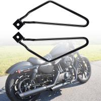 Professional Motorcycle Saddlebag Support Bars Durable Saddlebag Support Brackets High Strength Black Sturdy  2Pcs Pipe Fittings Accessories