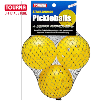 Tourna Strike Pickleball Outdoor - USAPA Approved Optic Yellow 3 balls ลูกพิกเคิลบอล กลางแจ้ง สีเหลือง 3 ลูก - USAPA Approved