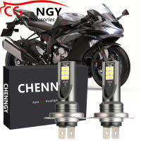 2ชิ้น6000พัน LED ไฟหน้าสำหรับคาวาซากินินจา ZX6R ZX636C 2003-2006 ZX636E 2013-2014แทนที่ฮาโลเจน CG