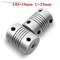 Aluminium CNC Motor Jaw Shaft Coupler 5mm To 8mm Flexible Coupling OD 19x25mm 5/6/6.35/8/10mm