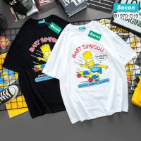 เสื้อยืดแฟชั่น โอเวอร์ไซส์ ลาย BART SIMPSON