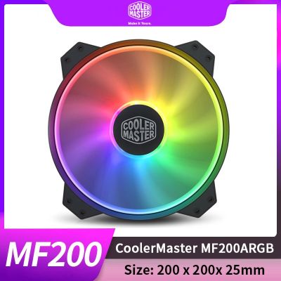 J76เย็น MF200 Master ARGB 20Cm RGB 5V/3PIN เปลี่ยนเคสคอมพิวเตอร์พัดลมซีพียูหม้อน้ำเย็นพัดลมไร้เสียงพัดลมโฮสต์คอมพิวเตอร์