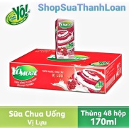 HSD T10-2022 Thùng 48 Hộp Sữa chua uống YoMost Lựu 170ml