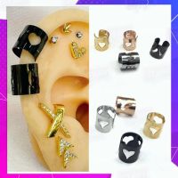 ✅ Earcuff ต่างหูแบบหนีบ ต่างหูหนีบ จิวหูหนีบ ตุ้มหูหนีบ สแตนเลสแท้ งานพรีเมี่ยม แฟชั่นเกาหลี ( ต่างหูแบบหนีบไม่ต้องเจาะ )