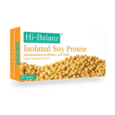 [ผลิตภัณฑ์ดูแลผิว] Hi-Balanz Isolated Soy Protein สารสกัดจากถั่วเหลือง 1 กล่อง 30 เม็ด