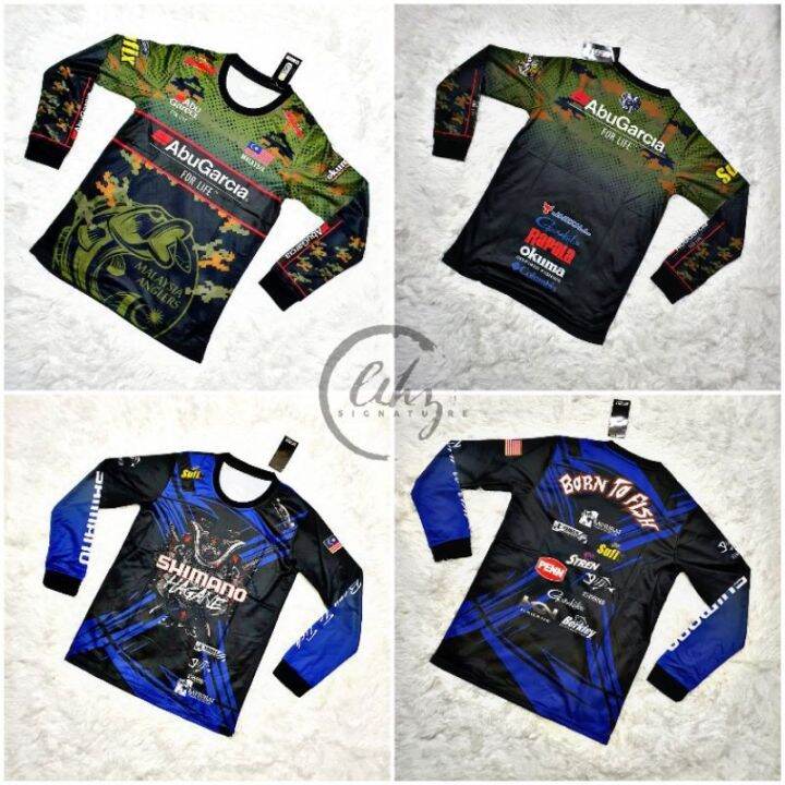 baju-jersi-pancing-anglers-club-abu-garcia-shimano-sublimation-jersey-murah