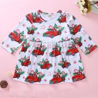 [Pickmine] Newborn Baby Girl Christmas Clothes Pageant Party Dress Xmas Cartoon Dresses