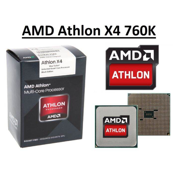 CPU AMD Athlon X4 760K Quad Core Processor 3.8 - 4.1 GHz Socket FM2 ...