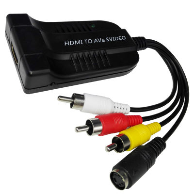 HDMI Converter HDMI to 3RCA S-video Adapter Composite RL Audio High Definition Multimedia Interface 1080P Video