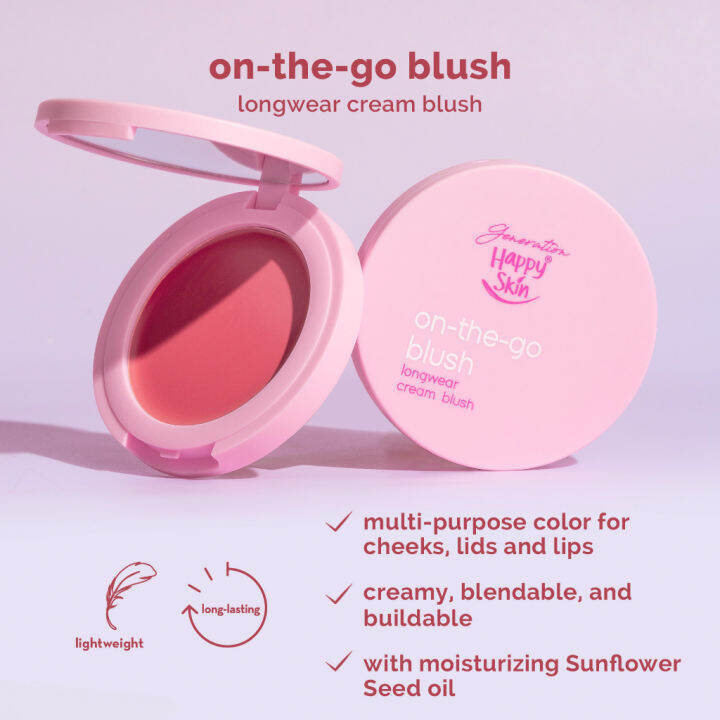 HOT XCHLW Generation Happy Skin On-The-Go Blush Longwear Cream Blush in ...