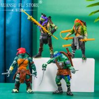 Classic ninja turtle hand-made model Raphael joint movable doll ornament doll with weapon Q version