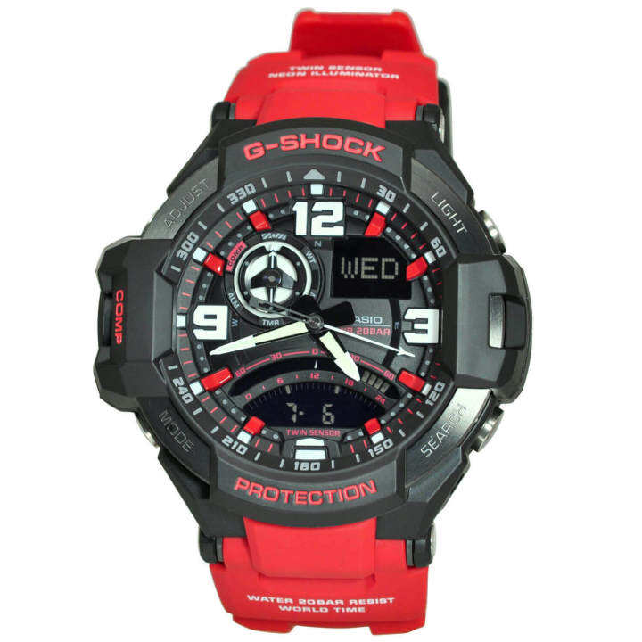 ต้นฉบับ-g-shock-ga1000-ผู้ชายกีฬานาฬิกาคู่แสดงเวลา-200-เมตรกันน้ำกันกระแทกเวลาโลก-led-แสงอัตโนมัติรับประกัน-2-ปี-ga-1000-4b-ใหม่แท้